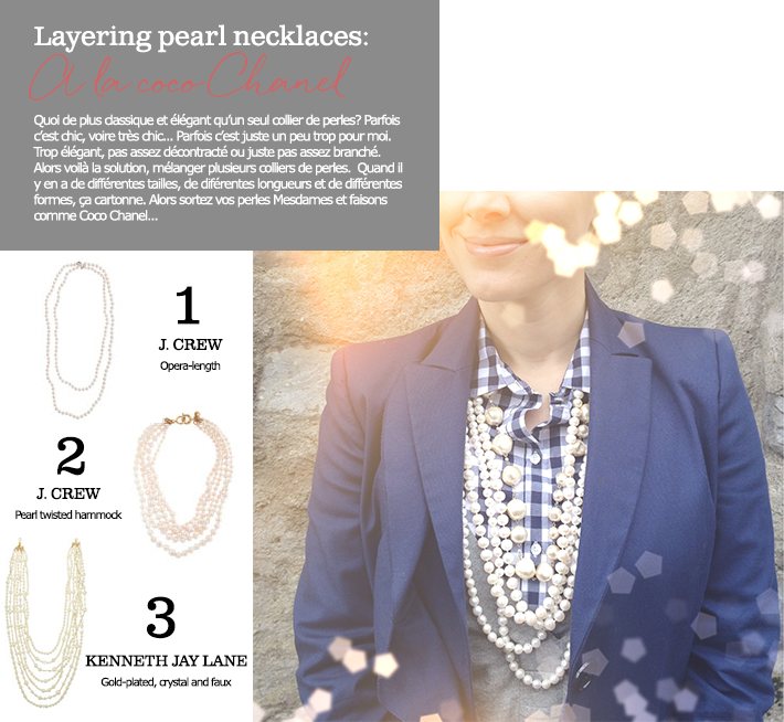 layering pearl necklaces